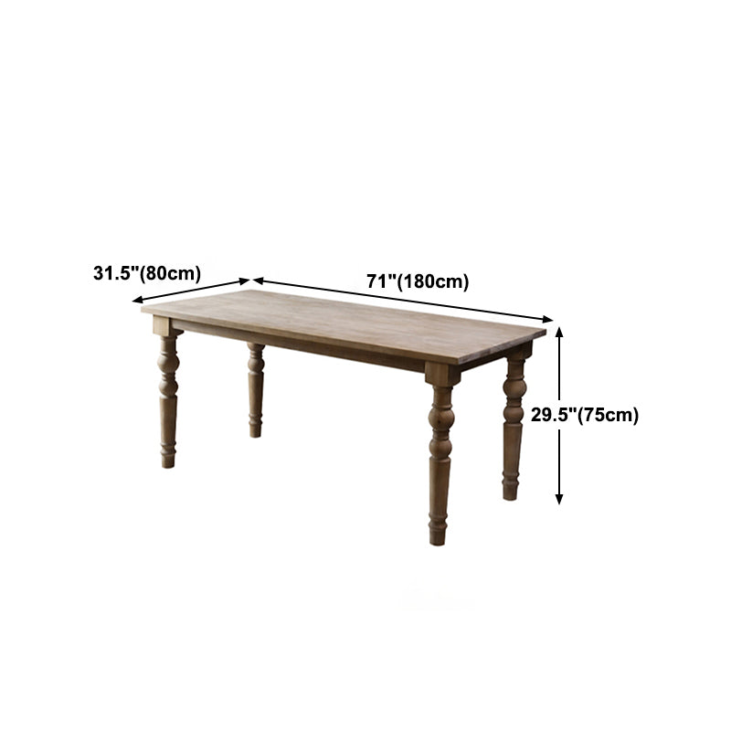 Medieval Modern Pine Wood Table Rectangle Indoor Old Table with 4 Legs Clearhalo ' dining_table' 'Dining Tables & Seating' 'Dining Tables' 'furn' 'furn_dining_table' 'Furniture' 'furniture_dining_table' 'Kitchen & Dining Furniture' 'kitchen&dining_furn' 'kitchen' 'kitchen_dining_table' 4679969