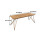 Rectangle Luxury Dining Table Wood Color Fixed Table of Solid Wood with 4 Legs Clearhalo ' dining_table' 'Dining Tables & Seating' 'Dining Tables' 'furn' 'furn_dining_table' 'Furniture' 'furniture_dining_table' 'Kitchen & Dining Furniture' 'kitchen&dining_furn' 'kitchen' 'kitchen_dining_table' 4679983