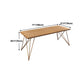 Rectangle Luxury Dining Table Wood Color Fixed Table of Solid Wood with 4 Legs Clearhalo ' dining_table' 'Dining Tables & Seating' 'Dining Tables' 'furn' 'furn_dining_table' 'Furniture' 'furniture_dining_table' 'Kitchen & Dining Furniture' 'kitchen&dining_furn' 'kitchen' 'kitchen_dining_table' 4679984