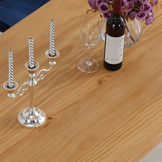Traditional Luxury Table Rectangle Pine Solid Wood Dining Table for Home Clearhalo ' dining_table' 'Dining Tables & Seating' 'Dining Tables' 'furn' 'furn_dining_table' 'Furniture' 'furniture_dining_table' 'Kitchen & Dining Furniture' 'kitchen&dining_furn' 'kitchen' 'kitchen_dining_table' 4680001