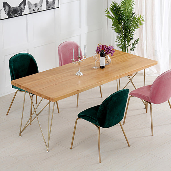 Traditional Luxury Table Rectangle Pine Solid Wood Dining Table for Home Clearhalo ' dining_table' 'Dining Tables & Seating' 'Dining Tables' 'furn' 'furn_dining_table' 'Furniture' 'furniture_dining_table' 'Kitchen & Dining Furniture' 'kitchen&dining_furn' 'kitchen' 'kitchen_dining_table' 4680007
