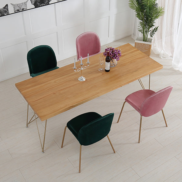Traditional Luxury Table Rectangle Pine Solid Wood Dining Table for Home Clearhalo ' dining_table' 'Dining Tables & Seating' 'Dining Tables' 'furn' 'furn_dining_table' 'Furniture' 'furniture_dining_table' 'Kitchen & Dining Furniture' 'kitchen&dining_furn' 'kitchen' 'kitchen_dining_table' 4680008