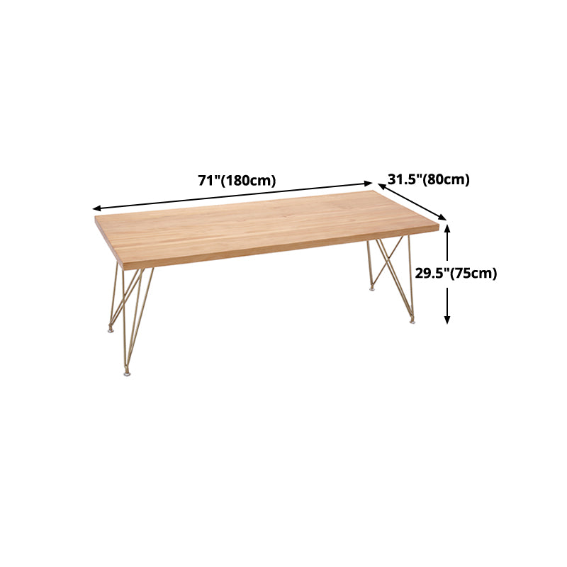 Traditional Luxury Table Rectangle Pine Solid Wood Dining Table for Home Clearhalo ' dining_table' 'Dining Tables & Seating' 'Dining Tables' 'furn' 'furn_dining_table' 'Furniture' 'furniture_dining_table' 'Kitchen & Dining Furniture' 'kitchen&dining_furn' 'kitchen' 'kitchen_dining_table' 4680010