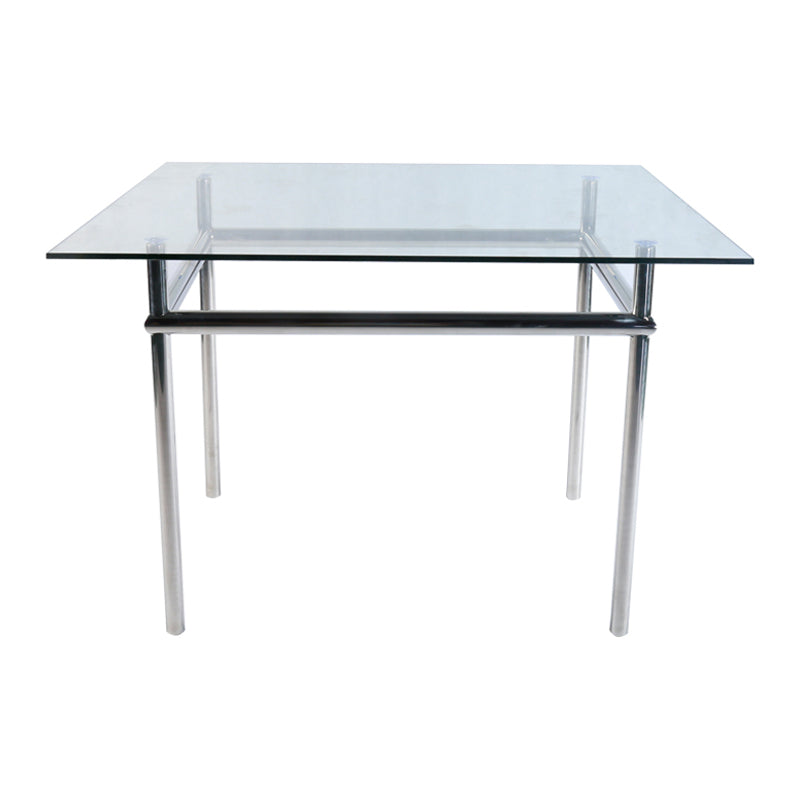 Contemporary Rectangular Dining Table Indoor Table with 4 Metal Legs Clearhalo ' dining_table' 'Dining Tables & Seating' 'Dining Tables' 'furn' 'furn_dining_table' 'Furniture' 'furniture_dining_table' 'Kitchen & Dining Furniture' 'kitchen&dining_furn' 'kitchen' 'kitchen_dining_table' 4680025