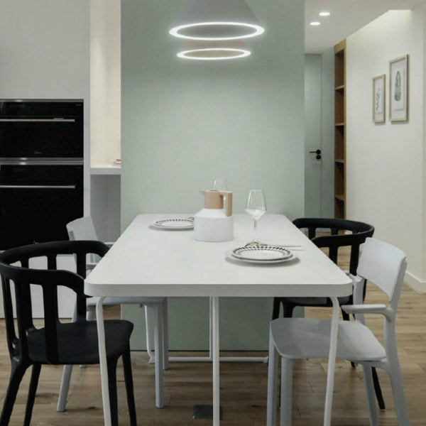 Rectangle Shape Luxury Dining Table White Sled Base Table with Solid Wood 55.1"L x 27.6"W x 29.5"H Without Chairs Clearhalo ' dining_table' 'Dining Tables & Seating' 'Dining Tables' 'furn' 'furn_dining_table' 'Furniture' 'furniture_dining_table' 'Kitchen & Dining Furniture' 'kitchen&dining_furn' 'kitchen' 'kitchen_dining_table' 4680031