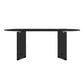 Clear Glass Contemporary Oval Table Glass Top Table with Double Pedestal Black Without Chairs Clearhalo ' dining_table' 'Dining Tables & Seating' 'Dining Tables' 'furn' 'furn_dining_table' 'Furniture' 'furniture_dining_table' 'Kitchen & Dining Furniture' 'kitchen&dining_furn' 'kitchen' 'kitchen_dining_table' 4680044