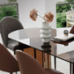 Clear Glass Contemporary Oval Table Glass Top Table with Double Pedestal Clearhalo ' dining_table' 'Dining Tables & Seating' 'Dining Tables' 'furn' 'furn_dining_table' 'Furniture' 'furniture_dining_table' 'Kitchen & Dining Furniture' 'kitchen&dining_furn' 'kitchen' 'kitchen_dining_table' 4680046