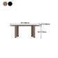 Clear Glass Contemporary Oval Table Glass Top Table with Double Pedestal Clearhalo ' dining_table' 'Dining Tables & Seating' 'Dining Tables' 'furn' 'furn_dining_table' 'Furniture' 'furniture_dining_table' 'Kitchen & Dining Furniture' 'kitchen&dining_furn' 'kitchen' 'kitchen_dining_table' 4680054