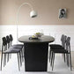 Oval Double Pedestal Modern Dining Table Black Fixed Table with Solid Wood 86.6"L x 39.4"W x 29.5"H Without Chairs Clearhalo ' dining_table' 'Dining Tables & Seating' 'Dining Tables' 'furn' 'furn_dining_table' 'Furniture' 'furniture_dining_table' 'Kitchen & Dining Furniture' 'kitchen&dining_furn' 'kitchen' 'kitchen_dining_table' 4680058