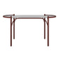 Modern Tempered Glass Dining Table for Restaurant Oval Indoor Table with 4 Legs Clearhalo ' dining_table' 'Dining Tables & Seating' 'Dining Tables' 'furn' 'furn_dining_table' 'Furniture' 'furniture_dining_table' 'Kitchen & Dining Furniture' 'kitchen&dining_furn' 'kitchen' 'kitchen_dining_table' 4680075