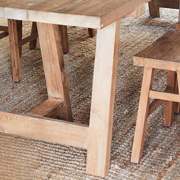 Pine Wood Dining Table Modern Rectangle Table with Double Pedestal Base Clearhalo ' dining_table' 'Dining Tables & Seating' 'Dining Tables' 'furn' 'furn_dining_table' 'Furniture' 'furniture_dining_table' 'Kitchen & Dining Furniture' 'kitchen&dining_furn' 'kitchen' 'kitchen_dining_table' 4680101