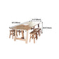Pine Wood Dining Table Modern Rectangle Table with Double Pedestal Base Clearhalo ' dining_table' 'Dining Tables & Seating' 'Dining Tables' 'furn' 'furn_dining_table' 'Furniture' 'furniture_dining_table' 'Kitchen & Dining Furniture' 'kitchen&dining_furn' 'kitchen' 'kitchen_dining_table' 4680105