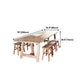 Pine Wood Dining Table Modern Rectangle Table with Double Pedestal Base Clearhalo ' dining_table' 'Dining Tables & Seating' 'Dining Tables' 'furn' 'furn_dining_table' 'Furniture' 'furniture_dining_table' 'Kitchen & Dining Furniture' 'kitchen&dining_furn' 'kitchen' 'kitchen_dining_table' 4680107