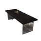 Solid Wood Dining Table Modern Rectangle Table with Double Pedestal Base Black Without Chairs Clearhalo ' dining_table' 'Dining Tables & Seating' 'Dining Tables' 'furn' 'furn_dining_table' 'Furniture' 'furniture_dining_table' 'Kitchen & Dining Furniture' 'kitchen&dining_furn' 'kitchen' 'kitchen_dining_table' 4680198