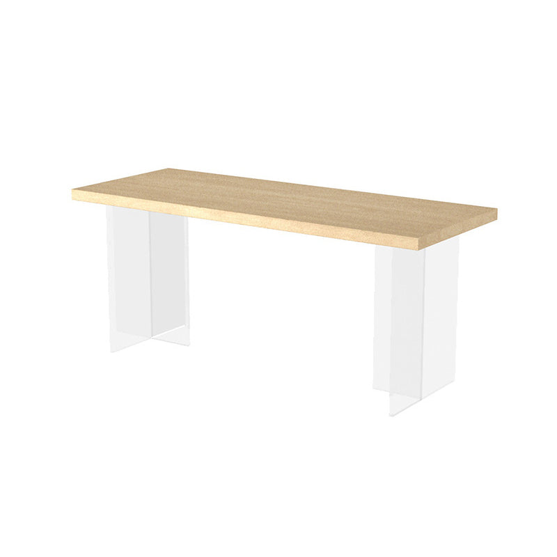 Solid Wood Dining Table Modern Rectangle Table with Double Pedestal Base Natural Without Chairs Clearhalo ' dining_table' 'Dining Tables & Seating' 'Dining Tables' 'furn' 'furn_dining_table' 'Furniture' 'furniture_dining_table' 'Kitchen & Dining Furniture' 'kitchen&dining_furn' 'kitchen' 'kitchen_dining_table' 4680202