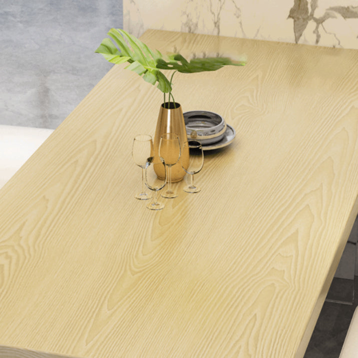 Solid Wood Dining Table Modern Rectangle Table with Double Pedestal Base Clearhalo ' dining_table' 'Dining Tables & Seating' 'Dining Tables' 'furn' 'furn_dining_table' 'Furniture' 'furniture_dining_table' 'Kitchen & Dining Furniture' 'kitchen&dining_furn' 'kitchen' 'kitchen_dining_table' 4680203