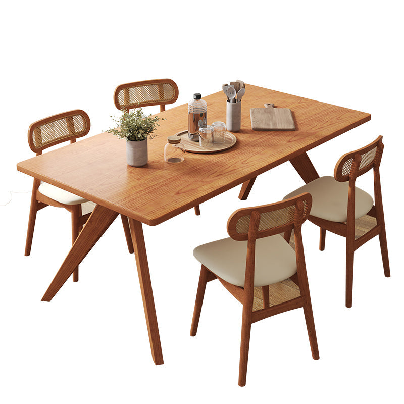 Modern Solid Wood Kitchen Dining Room Home Furniture 4-foot Dinner Table Without Chairs Clearhalo ' dining_table' 'Dining Tables & Seating' 'Dining Tables' 'furn' 'furn_dining_table' 'Furniture' 'furniture_dining_table' 'Kitchen & Dining Furniture' 'kitchen&dining_furn' 'kitchen' 'kitchen_dining_table' 4680238