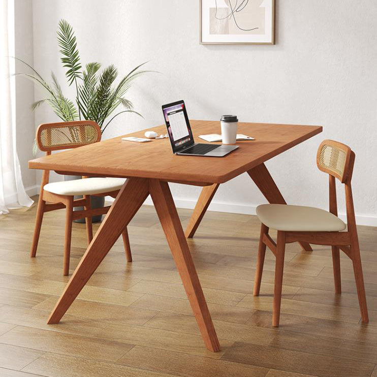 Modern Solid Wood Kitchen Dining Room Home Furniture 4-foot Dinner Table Clearhalo ' dining_table' 'Dining Tables & Seating' 'Dining Tables' 'furn' 'furn_dining_table' 'Furniture' 'furniture_dining_table' 'Kitchen & Dining Furniture' 'kitchen&dining_furn' 'kitchen' 'kitchen_dining_table' 4680247