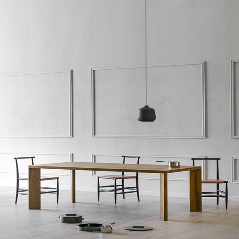 Rectangle Solid Wood Table for Restaurant Modern Dining Table with 4 Legs Natural 102.4"L x 39.4"W x 29.5"H Without Chairs Clearhalo ' dining_table' 'Dining Tables & Seating' 'Dining Tables' 'furn' 'furn_dining_table' 'Furniture' 'furniture_dining_table' 'Kitchen & Dining Furniture' 'kitchen&dining_furn' 'kitchen' 'kitchen_dining_table' 4680256