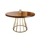 Contemporary Round Wood Table Standard Height Dining Table with Pedestal Base Walnut 63"L x 63"W x 29.5"H Without Chairs Clearhalo ' dining_table' 'Dining Tables & Seating' 'Dining Tables' 'furn' 'furn_dining_table' 'Furniture' 'furniture_dining_table' 'Kitchen & Dining Furniture' 'kitchen&dining_furn' 'kitchen' 'kitchen_dining_table' 4680277