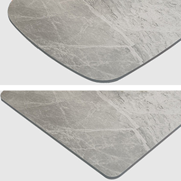 Stone Rectangle Dining Table Modern Metal Black Frame Tripod Dining Table Clearhalo ' dining_table' 'Dining Tables & Seating' 'Dining Tables' 'furn' 'furn_dining_table' 'Furniture' 'furniture_dining_table' 'Kitchen & Dining Furniture' 'kitchen&dining_furn' 'kitchen' 'kitchen_dining_table' 4680314