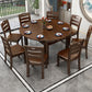 Modern Solid Wood Dining Room Collection Extendable Trestle Dining Table Clearhalo ' dining_table' 'Dining Tables & Seating' 'Dining Tables' 'furn' 'furn_dining_table' 'Furniture' 'furniture_dining_table' 'Kitchen & Dining Furniture' 'kitchen&dining_furn' 'kitchen' 'kitchen_dining_table' 4680337