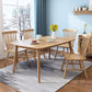 Contemporary Rectangle Solid Wood Table Standard Height Table Dining Table with 4 Legs Natural 55.1"L x 33.5"W x 29.9"H Without Chairs Clearhalo ' dining_table' 'Dining Tables & Seating' 'Dining Tables' 'furn' 'furn_dining_table' 'Furniture' 'furniture_dining_table' 'Kitchen & Dining Furniture' 'kitchen&dining_furn' 'kitchen' 'kitchen_dining_table' 4680343