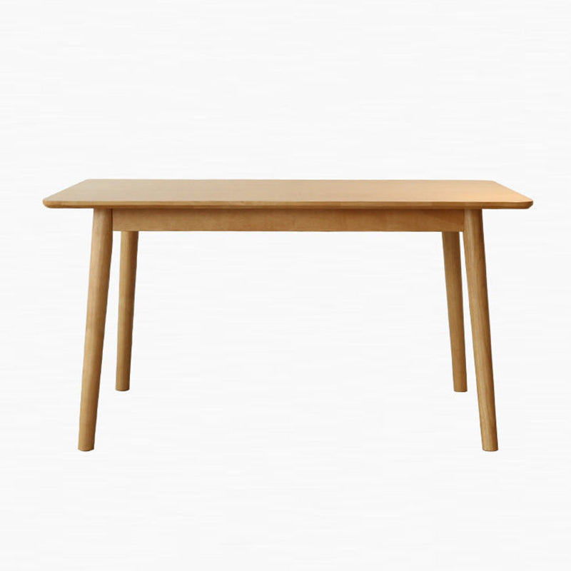 Contemporary Rectangle Solid Wood Table Standard Height Table Dining Table with 4 Legs Natural Without Chairs Clearhalo ' dining_table' 'Dining Tables & Seating' 'Dining Tables' 'furn' 'furn_dining_table' 'Furniture' 'furniture_dining_table' 'Kitchen & Dining Furniture' 'kitchen&dining_furn' 'kitchen' 'kitchen_dining_table' 4680346