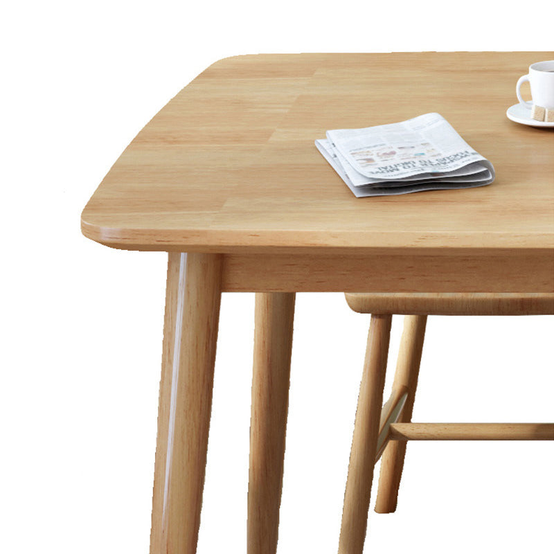 Contemporary Rectangle Solid Wood Table Standard Height Table Dining Table with 4 Legs Clearhalo ' dining_table' 'Dining Tables & Seating' 'Dining Tables' 'furn' 'furn_dining_table' 'Furniture' 'furniture_dining_table' 'Kitchen & Dining Furniture' 'kitchen&dining_furn' 'kitchen' 'kitchen_dining_table' 4680347