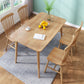 Contemporary Rectangle Solid Wood Table Standard Height Table Dining Table with 4 Legs Clearhalo ' dining_table' 'Dining Tables & Seating' 'Dining Tables' 'furn' 'furn_dining_table' 'Furniture' 'furniture_dining_table' 'Kitchen & Dining Furniture' 'kitchen&dining_furn' 'kitchen' 'kitchen_dining_table' 4680352