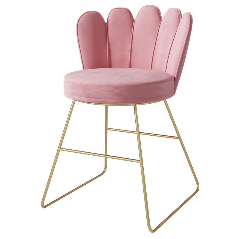 Scandinavian Upholstered Armless Dining Chairs Solid Back Chairs Clearhalo ' kitchen&dining_furn' 'Dining Chairs' 'Dining Tables & Seating' 'dining_chair' 'furn' 'furn_dining_chair' 'Furniture' 'furniture_dining_chair' 'Kitchen & Dining Furniture' 'kitchen' 4680369