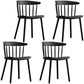 Modern Chairs Dining Armless Chairs with Plastic Legs for Kitchen Black 4 Piece Set Clearhalo ' kitchen&dining_furn' 'Dining Chairs' 'Dining Tables & Seating' 'dining_chair' 'furn' 'furn_dining_chair' 'Furniture' 'furniture_dining_chair' 'Kitchen & Dining Furniture' 'kitchen' 4680394