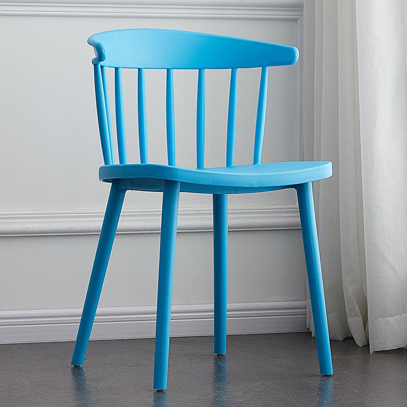 Modern Chairs Dining Armless Chairs with Plastic Legs for Kitchen Sky Blue 1 Piece Clearhalo ' kitchen&dining_furn' 'Dining Chairs' 'Dining Tables & Seating' 'dining_chair' 'furn' 'furn_dining_chair' 'Furniture' 'furniture_dining_chair' 'Kitchen & Dining Furniture' 'kitchen' 4680397