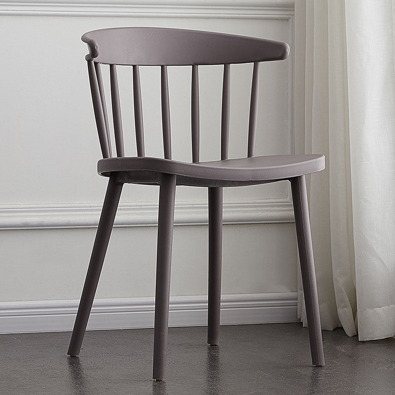 Modern Chairs Dining Armless Chairs with Plastic Legs for Kitchen Grey 1 Piece Clearhalo ' kitchen&dining_furn' 'Dining Chairs' 'Dining Tables & Seating' 'dining_chair' 'furn' 'furn_dining_chair' 'Furniture' 'furniture_dining_chair' 'Kitchen & Dining Furniture' 'kitchen' 4680402