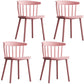 Modern Chairs Dining Armless Chairs with Plastic Legs for Kitchen Pink 4 Piece Set Clearhalo ' kitchen&dining_furn' 'Dining Chairs' 'Dining Tables & Seating' 'dining_chair' 'furn' 'furn_dining_chair' 'Furniture' 'furniture_dining_chair' 'Kitchen & Dining Furniture' 'kitchen' 4680410