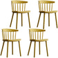 Modern Chairs Dining Armless Chairs with Plastic Legs for Kitchen Yellow 4 Piece Set Clearhalo ' kitchen&dining_furn' 'Dining Chairs' 'Dining Tables & Seating' 'dining_chair' 'furn' 'furn_dining_chair' 'Furniture' 'furniture_dining_chair' 'Kitchen & Dining Furniture' 'kitchen' 4680413