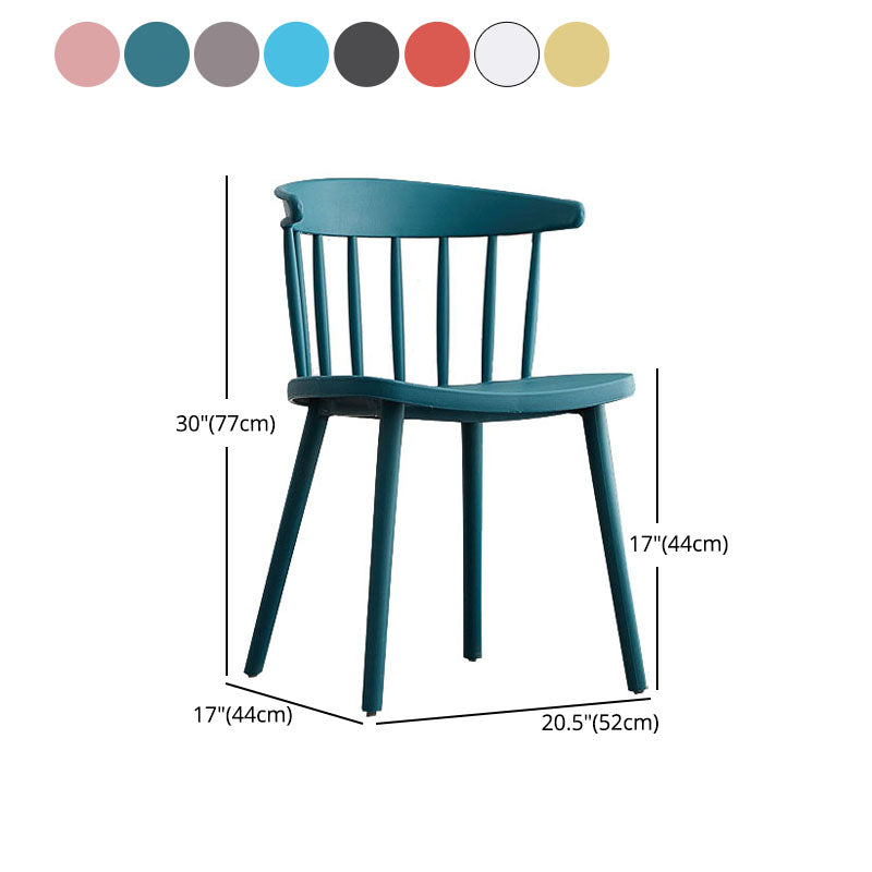 Modern Chairs Dining Armless Chairs with Plastic Legs for Kitchen Clearhalo ' kitchen&dining_furn' 'Dining Chairs' 'Dining Tables & Seating' 'dining_chair' 'furn' 'furn_dining_chair' 'Furniture' 'furniture_dining_chair' 'Kitchen & Dining Furniture' 'kitchen' 4680414