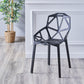 Modern Chairs Dining Arm Chairs with Plastic Legs for Kitchen Black 1 Piece Clearhalo ' kitchen&dining_furn' 'Dining Chairs' 'Dining Tables & Seating' 'dining_chair' 'Furniture' 'furniture_dining_chair' 'Kitchen & Dining Furniture' 'kitchen' 4680416