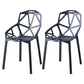 Modern Chairs Dining Arm Chairs with Plastic Legs for Kitchen Black Set of 2 Clearhalo ' kitchen&dining_furn' 'Dining Chairs' 'Dining Tables & Seating' 'dining_chair' 'Furniture' 'furniture_dining_chair' 'Kitchen & Dining Furniture' 'kitchen' 4680417