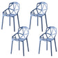 Modern Chairs Dining Arm Chairs with Plastic Legs for Kitchen Grey Set of 4 Clearhalo ' kitchen&dining_furn' 'Dining Chairs' 'Dining Tables & Seating' 'dining_chair' 'Furniture' 'furniture_dining_chair' 'Kitchen & Dining Furniture' 'kitchen' 4680426