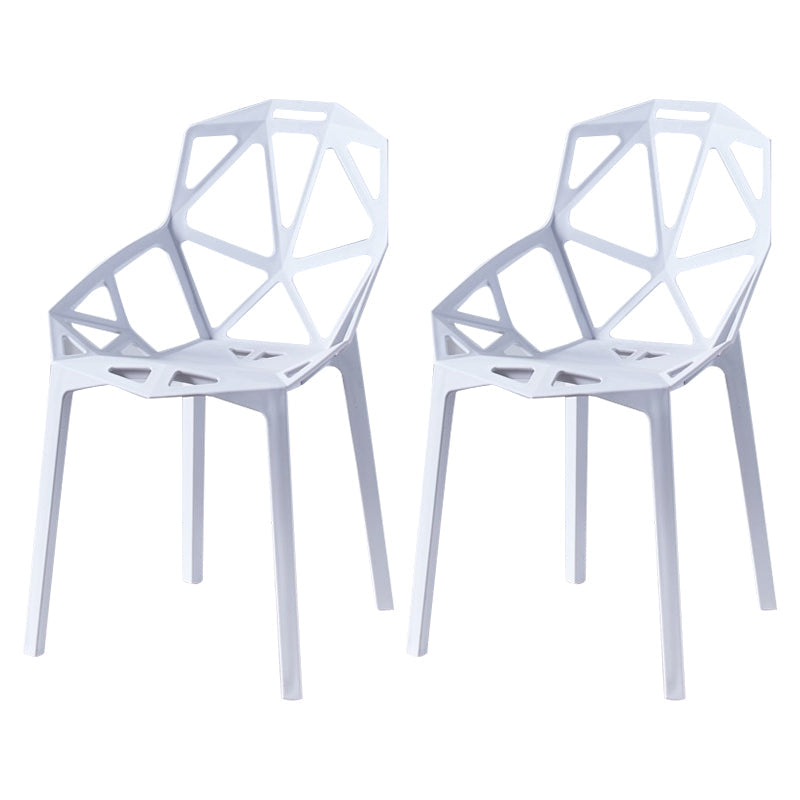 Modern Chairs Dining Arm Chairs with Plastic Legs for Kitchen White Set of 2 Clearhalo ' kitchen&dining_furn' 'Dining Chairs' 'Dining Tables & Seating' 'dining_chair' 'Furniture' 'furniture_dining_chair' 'Kitchen & Dining Furniture' 'kitchen' 4680429