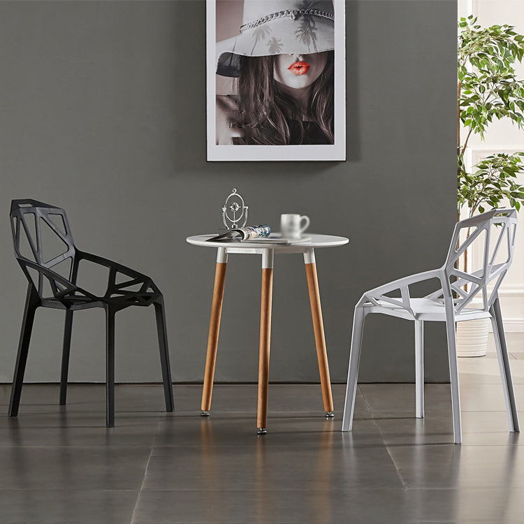Modern Chairs Dining Arm Chairs with Plastic Legs for Kitchen Clearhalo ' kitchen&dining_furn' 'Dining Chairs' 'Dining Tables & Seating' 'dining_chair' 'Furniture' 'furniture_dining_chair' 'Kitchen & Dining Furniture' 'kitchen' 4680435