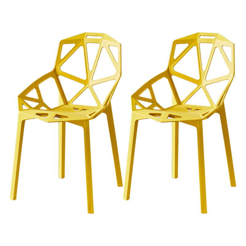 Modern Chairs Dining Arm Chairs with Plastic Legs for Kitchen Yellow Set of 2 Clearhalo ' kitchen&dining_furn' 'Dining Chairs' 'Dining Tables & Seating' 'dining_chair' 'Furniture' 'furniture_dining_chair' 'Kitchen & Dining Furniture' 'kitchen' 4680441