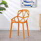 Modern Chairs Dining Arm Chairs with Plastic Legs for Kitchen Orange 1 Piece Clearhalo ' kitchen&dining_furn' 'Dining Chairs' 'Dining Tables & Seating' 'dining_chair' 'Furniture' 'furniture_dining_chair' 'Kitchen & Dining Furniture' 'kitchen' 4680444