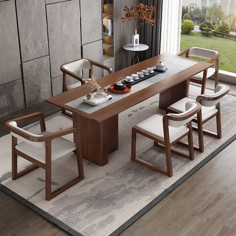 Scandinavian Wood Kitchen Dining Room Chair Open Back Arm Chair Clearhalo ' kitchen&dining_furn' 'Dining Chairs' 'Dining Tables & Seating' 'dining_chair' 'furn' 'furn_dining_chair' 'Furniture' 'furniture_dining_chair' 'Kitchen & Dining Furniture' 'kitchen' 4680459