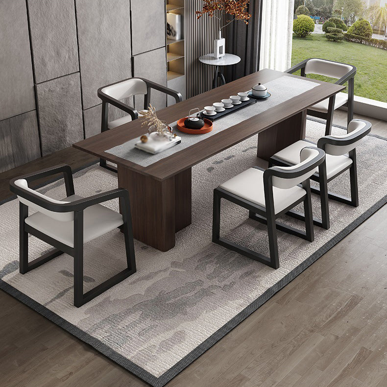 Scandinavian Wood Kitchen Dining Room Chair Open Back Arm Chair Clearhalo ' kitchen&dining_furn' 'Dining Chairs' 'Dining Tables & Seating' 'dining_chair' 'furn' 'furn_dining_chair' 'Furniture' 'furniture_dining_chair' 'Kitchen & Dining Furniture' 'kitchen' 4680475