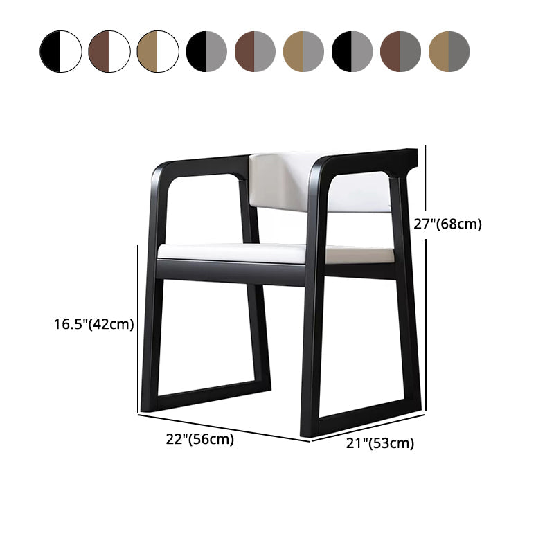 Scandinavian Wood Kitchen Dining Room Chair Open Back Arm Chair Clearhalo ' kitchen&dining_furn' 'Dining Chairs' 'Dining Tables & Seating' 'dining_chair' 'furn' 'furn_dining_chair' 'Furniture' 'furniture_dining_chair' 'Kitchen & Dining Furniture' 'kitchen' 4680494