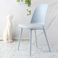 Scandinavian Armless Plastic Side Chair Solid Back Chair for Home Blue 1 Piece Clearhalo ' kitchen&dining_furn' 'Dining Chairs' 'Dining Tables & Seating' 'dining_chair' 'furn' 'furn_dining_chair' 'Furniture' 'furniture_dining_chair' 'Kitchen & Dining Furniture' 'kitchen' 4680512