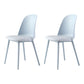 Scandinavian Armless Plastic Side Chair Solid Back Chair for Home Blue 2 Piece Set Clearhalo ' kitchen&dining_furn' 'Dining Chairs' 'Dining Tables & Seating' 'dining_chair' 'furn' 'furn_dining_chair' 'Furniture' 'furniture_dining_chair' 'Kitchen & Dining Furniture' 'kitchen' 4680514