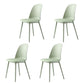 Scandinavian Armless Plastic Side Chair Solid Back Chair for Home Light Green 4 Piece Set Clearhalo ' kitchen&dining_furn' 'Dining Chairs' 'Dining Tables & Seating' 'dining_chair' 'furn' 'furn_dining_chair' 'Furniture' 'furniture_dining_chair' 'Kitchen & Dining Furniture' 'kitchen' 4680528